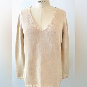 Eddie Bauer Cotton Tunic Sweater Top - Large